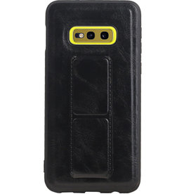 Grip Stand Hardcover Backcover pour Samsung Galaxy S10E Noir