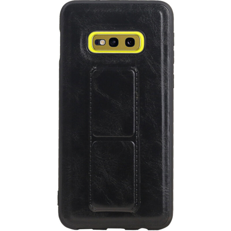 Grip Stand Hardcase Backcover for Samsung Galaxy S10E Black