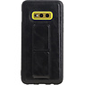 Grip Stand Hardcase Backcover for Samsung Galaxy S10E Black