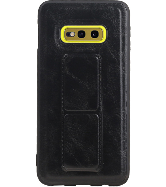 Grip Stand Hardcover Backcover pour Samsung Galaxy S10E Noir