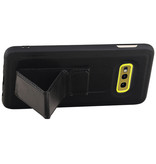 Grip Stand Hardcase Bagcover til Samsung Galaxy S10E Black