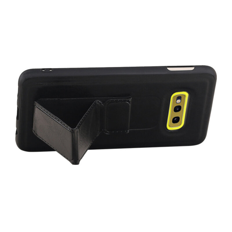 Grip Stand Back Cover rigido per Samsung Galaxy S10E Nero