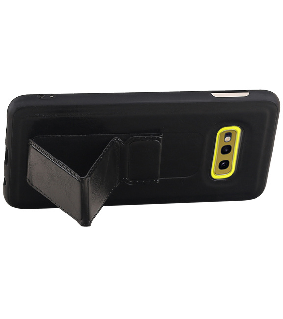 Grip Stand Hardcase Backcover für Samsung Galaxy S10E Schwarz