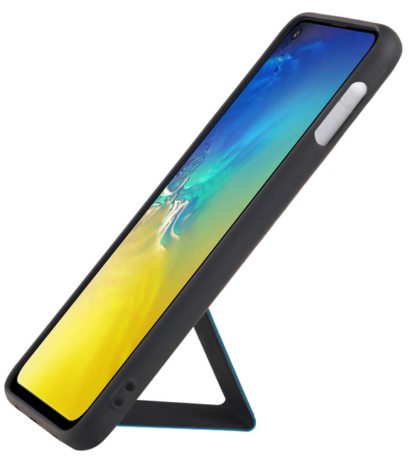 Grip Stand Back Cover rigido per Samsung Galaxy S10E Blue