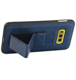 Grip Stand Hardcase Bagcover til Samsung Galaxy S10E Blue