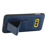 Grip Stand Hardcase Backcover voor Samsung Galaxy S10E Blauw