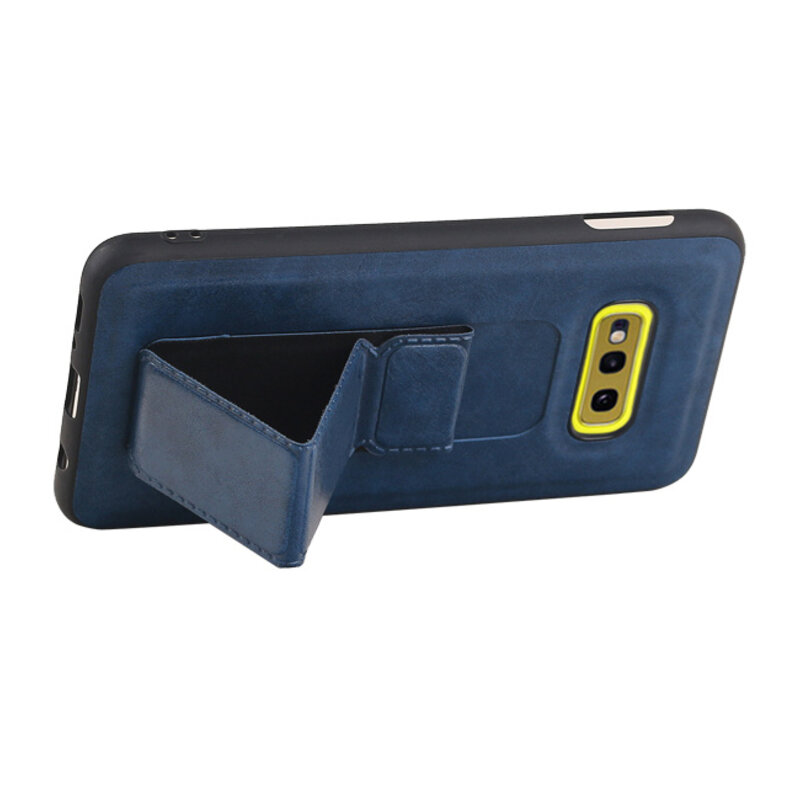 Grip Stand Hardcase Backcover für Samsung Galaxy S10E Blue