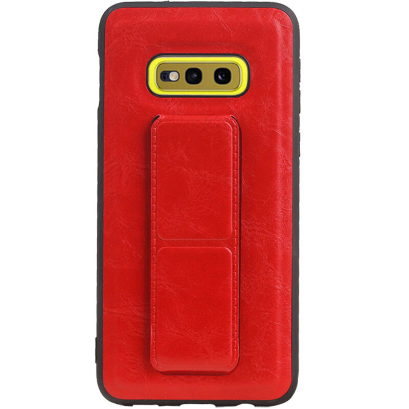 Grip Stand Hardcase Backcover für Samsung Galaxy S10E Red
