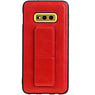 Grip Stand Hardcase Backcover for Samsung Galaxy S10E Red