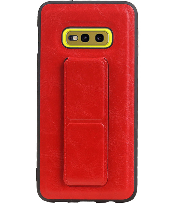 Grip Stand Hardcover Backcover pour Samsung Galaxy S10E Rouge
