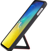 Grip Stand Hardcover Backcover pour Samsung Galaxy S10E Rouge