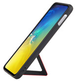 Grip Stand Hardcase Backcover für Samsung Galaxy S10E Red