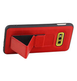 Grip Stand Hardcase Bagcover til Samsung Galaxy S10E Red