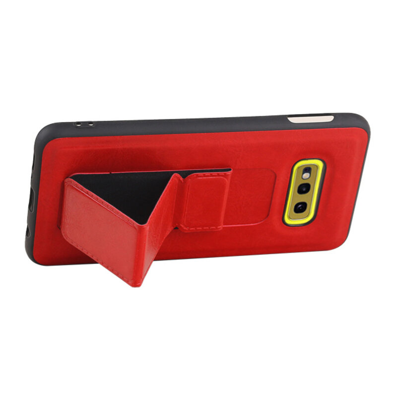Grip Stand Hardcase Backcover für Samsung Galaxy S10E Red
