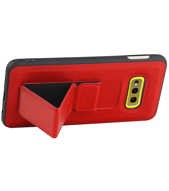 Grip Stand Back Cover rigido per Samsung Galaxy S10E Red