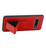 Grip Stand Back Cover rigido per Samsung Galaxy S10 Plus Red