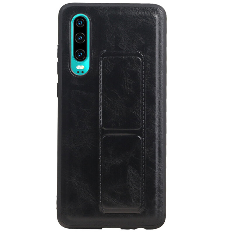 Grip Stand Hardcase Backcover for Huawei P30 Black
