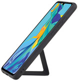 Grip Stand Hardcase Backcover voor Huawei P30 Zwart