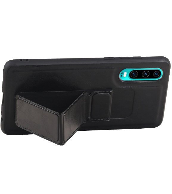 Grip Stand Hardcase Backcover für Huawei P30 Black