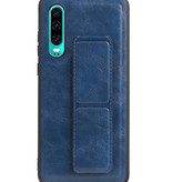 Grip Stand Hardcase Backcover for Huawei P30 Blue