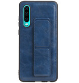 Grip Stand Hardcase Backcover for Huawei P30 Blue