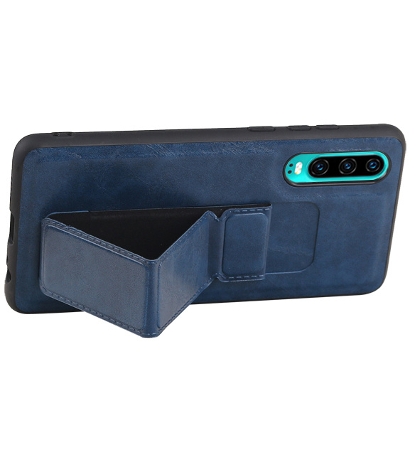 Grip Stand Hardcase Backcover for Huawei P30 Blue