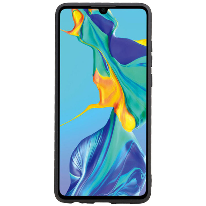 Grip Stand Hardcase Backcover for Huawei P30 Blue