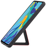 Grip Stand Hardcase Backcover voor Huawei P30 Rood