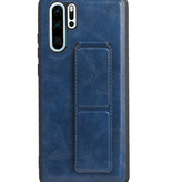 Grip Stand Hardcase Backcover voor Huawei P30 Pro Blauw