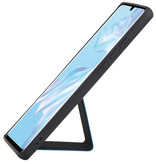 Grip Stand Hardcase Backcover voor Huawei P30 Pro Blauw