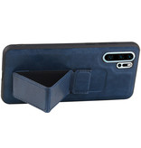 Grip Stand Hardcase Backcover voor Huawei P30 Pro Blauw