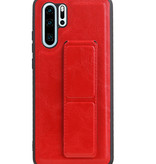 Grip Stand Hardcase Backcover voor Huawei P30 Pro Rood