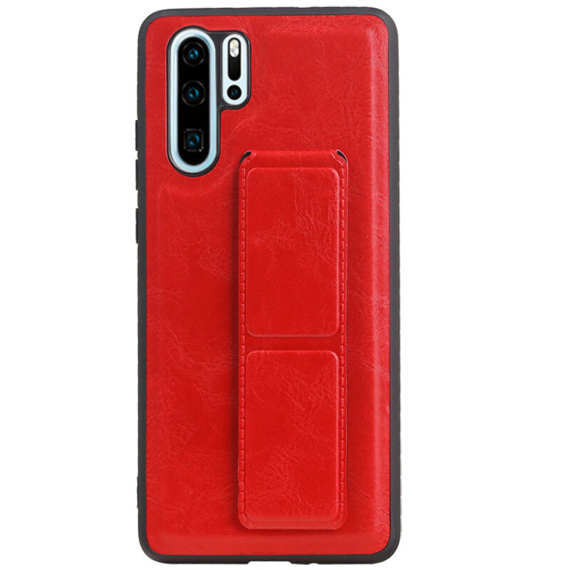 Grip Stand Hardcase Backcover for Huawei P30 Pro Red