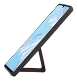 Grip Stand Hardcase Backcover voor Huawei P30 Pro Rood
