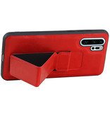 Grip Stand Hardcover Backcover pour Huawei P30 Pro Rouge