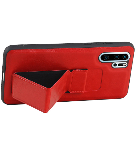Grip Stand Hardcase Backcover für Huawei P30 Pro Red