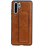 Grip Stand Hardcase Backcover für Huawei P30 Pro Brown