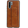 Grip Stand Hardcase Backcover para Huawei P30 Pro Marrón