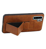 Grip Stand Hardcover Backcover pour Huawei P30 Pro Marron
