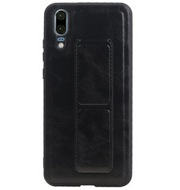 Grip Stand Hardcase Backcover para Huawei P20 negro
