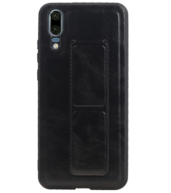 Grip Stand Hardcase Backcover for Huawei P20 Black