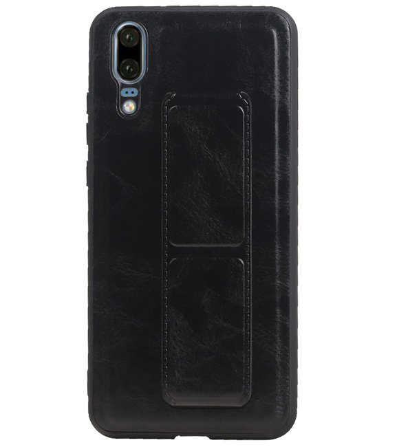 Grip Stand Hardcase Backcover para Huawei P20 negro