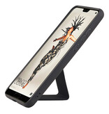 Grip Stand Hardcase Backcover para Huawei P20 negro