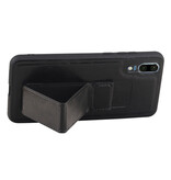 Grip Stand Hardcase Bagcover til Huawei P20 Black