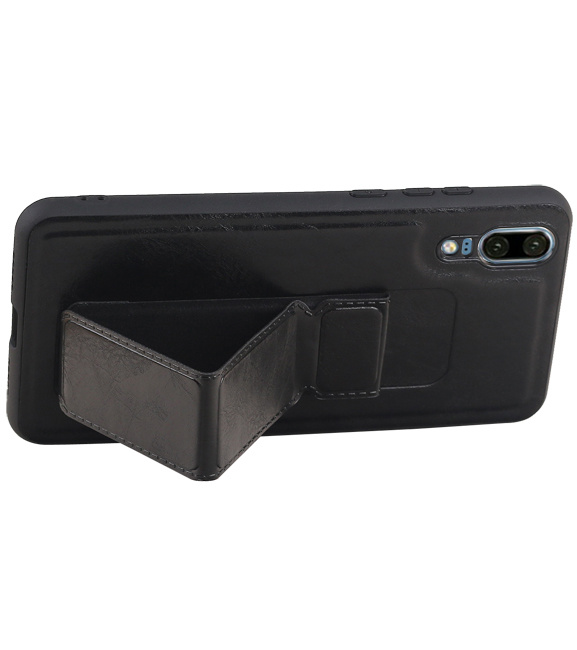 Grip Stand Hardcase Backcover for Huawei P20 Black