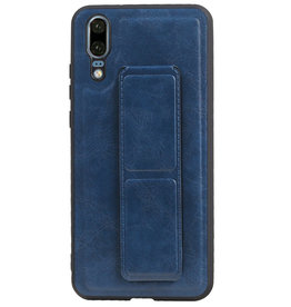 Grip Stand Hardcover Backcover pour Huawei P20 Bleu
