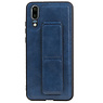 Grip Stand Hardcover Backcover pour Huawei P20 Bleu