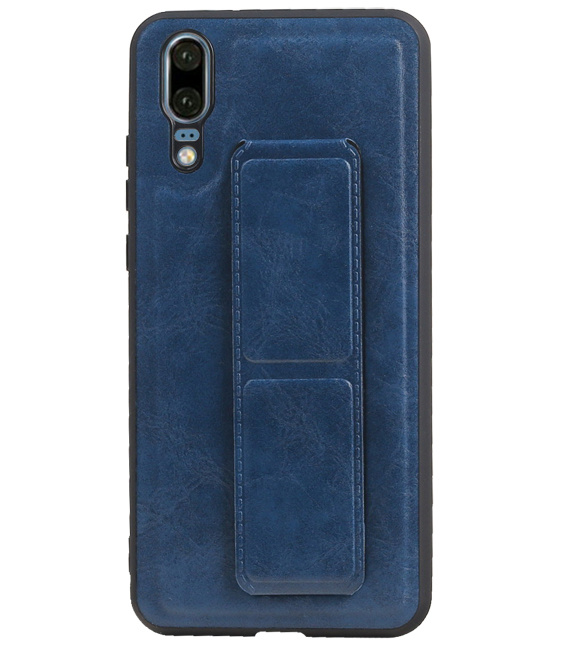 Grip Stand Hardcase Backcover for Huawei P20 Blue