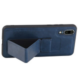 Grip Stand Hardcase Backcover voor Huawei P20 Blauw