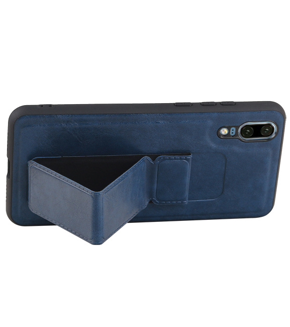 Grip Stand Hardcase Backcover für Huawei P20 Blue